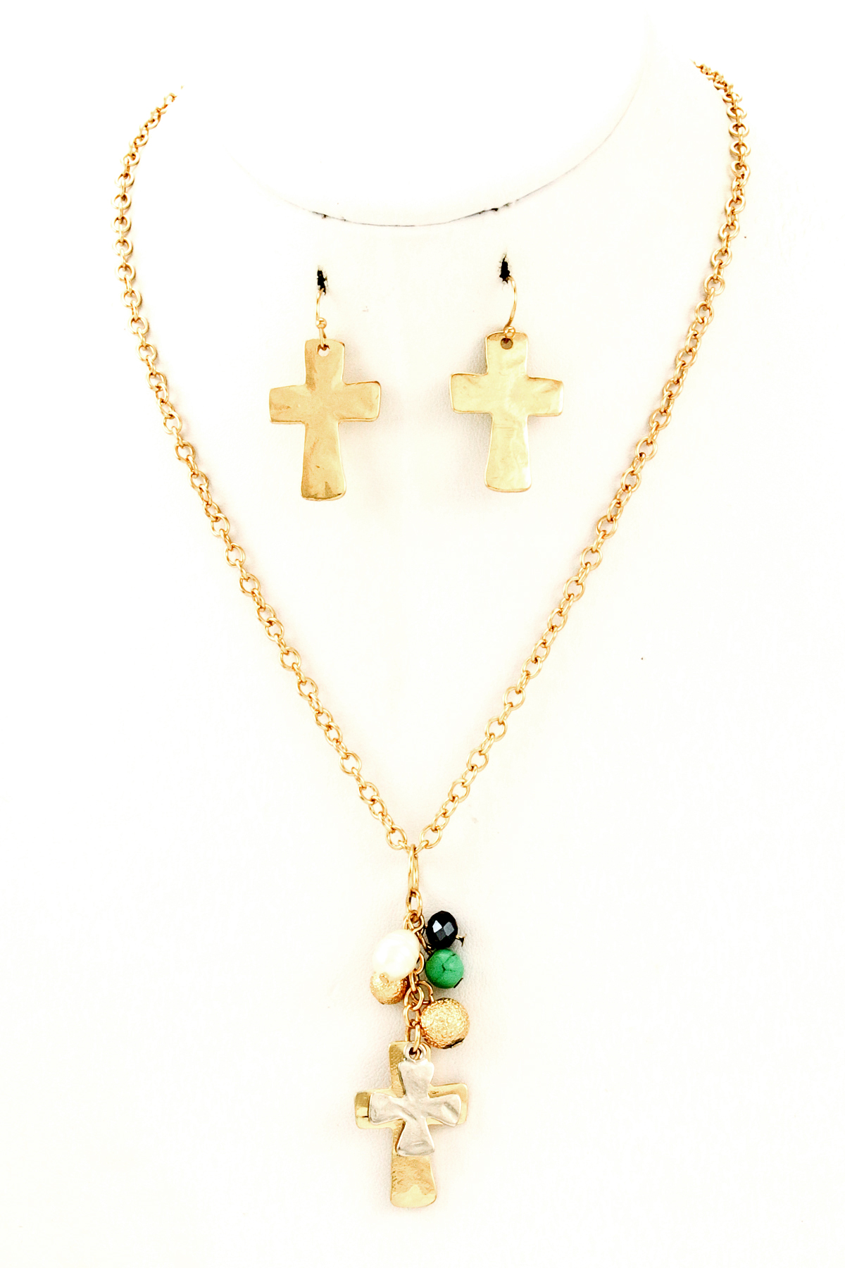 cross with charm choker home  necklace necklaces necklace necklaces pendant cross multi charm set