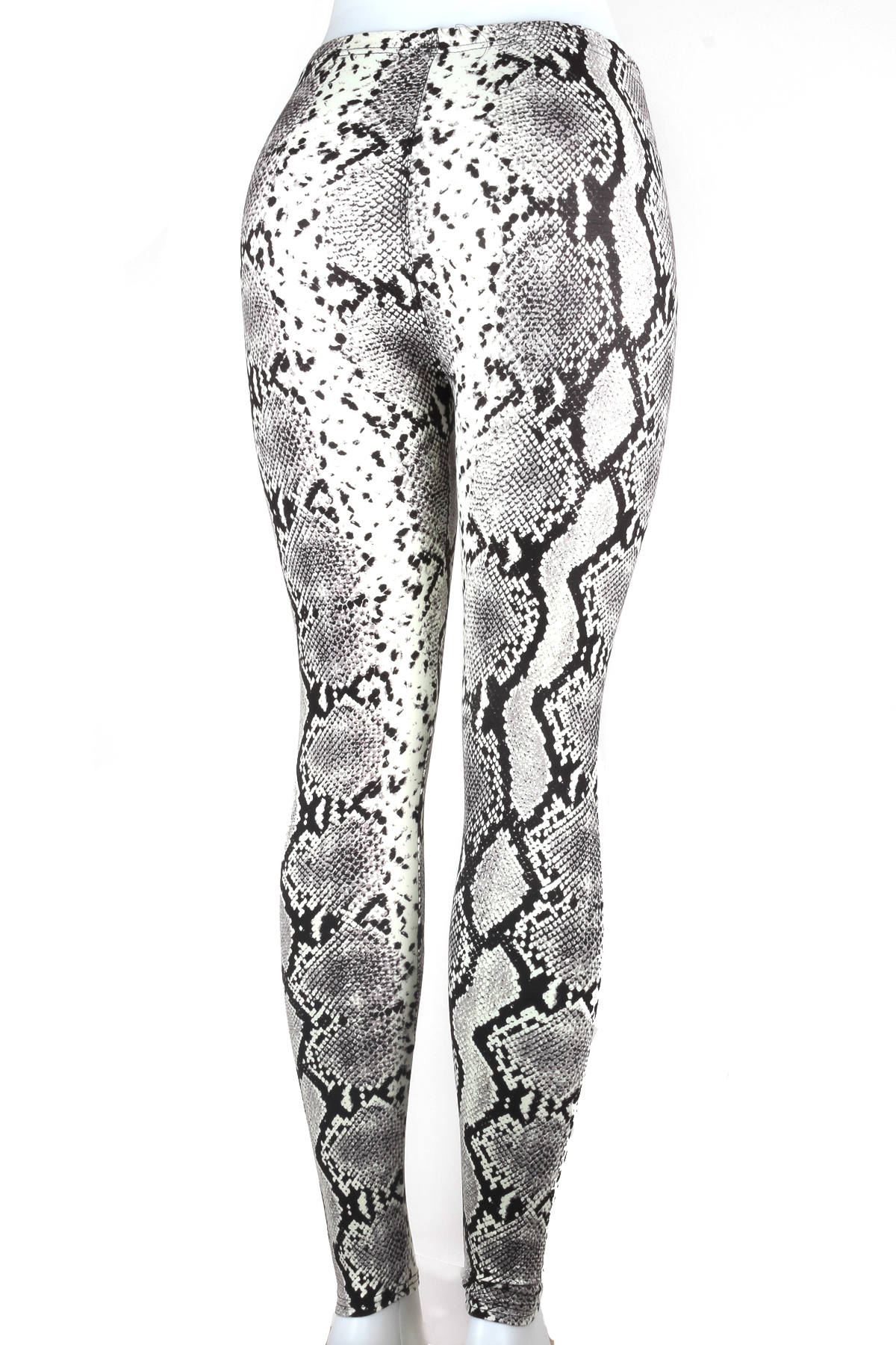 Snake Skin Print Brushed Legging Leggings