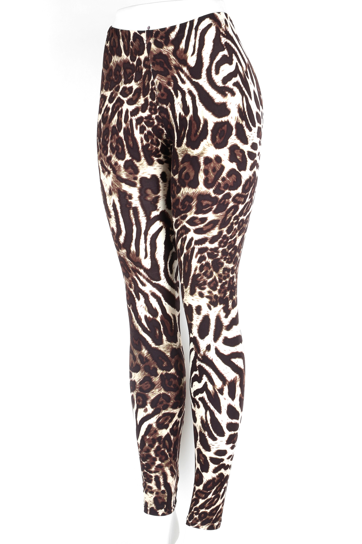 animal print flare leggings