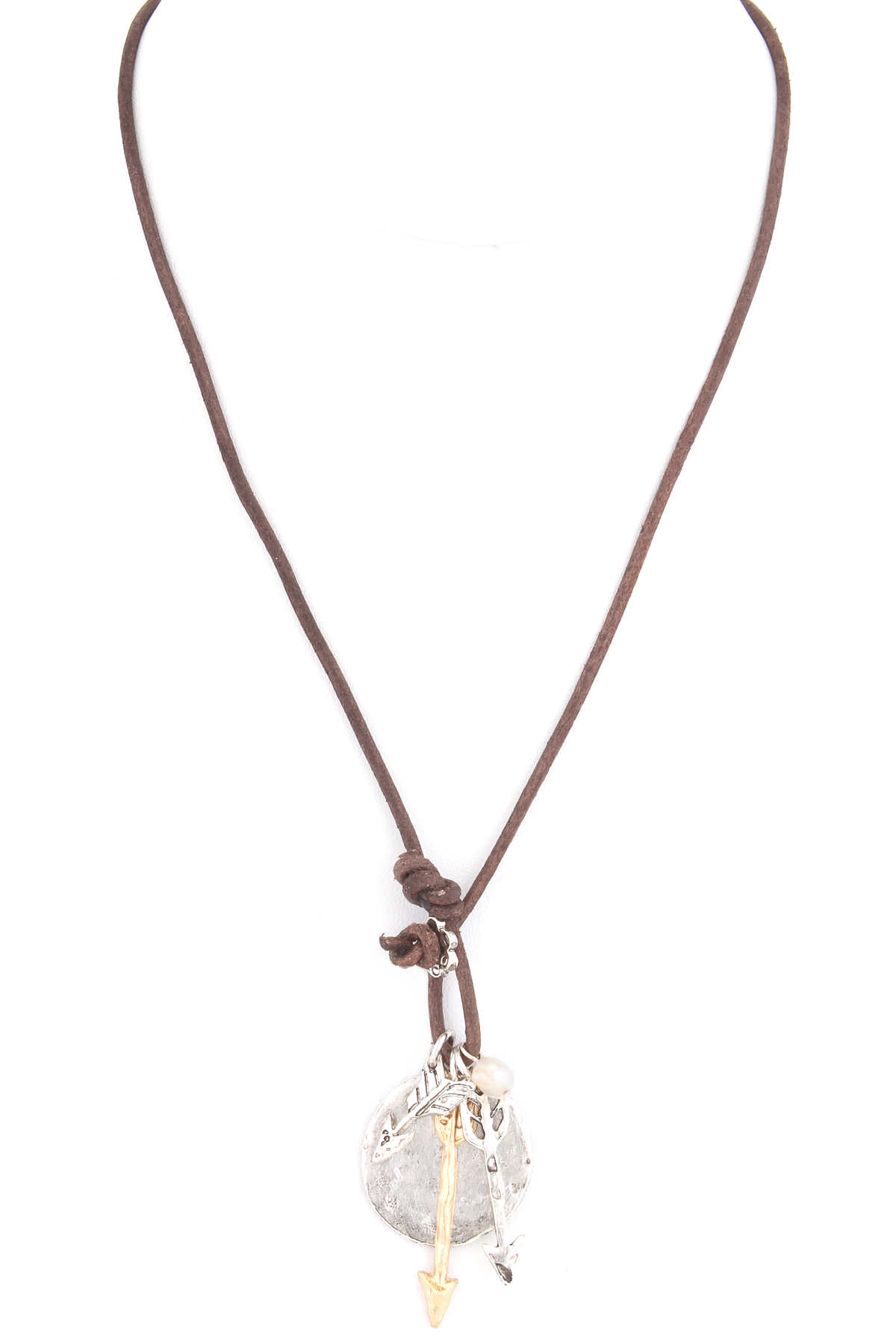 BURNOUT E50-13BE CROSSED ARROW NECKLACE ネット直売 - www