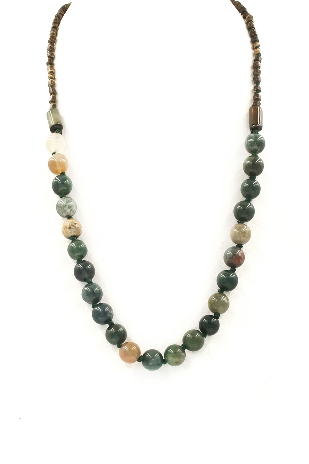 Jasper Stone Beaded Multi Way Necklace - Necklaces