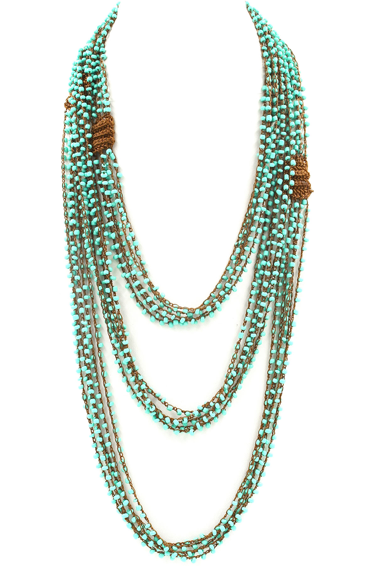 Layered Seed Bead Wrap Necklace Necklaces