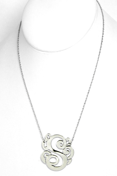 a letter pendant necklace