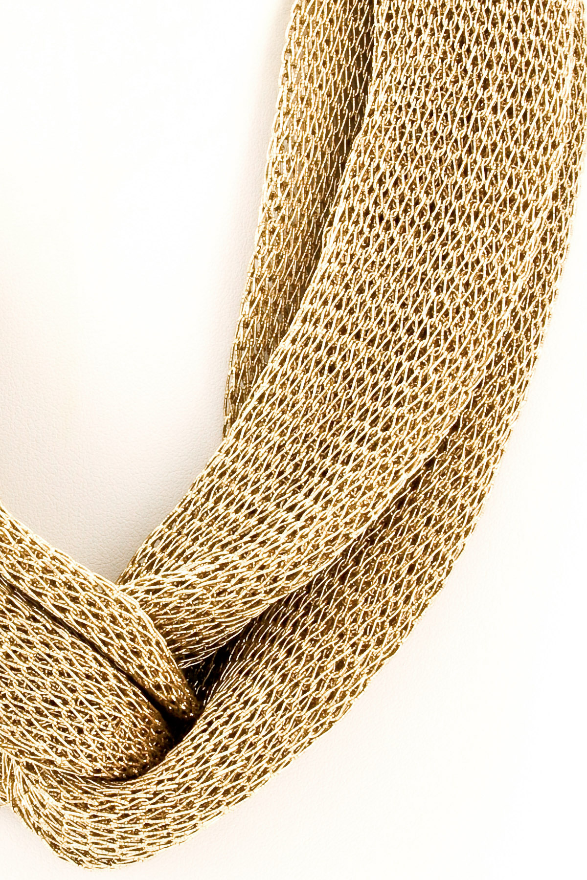 Mesh Multiple Chain Fabric Necklace - Necklaces