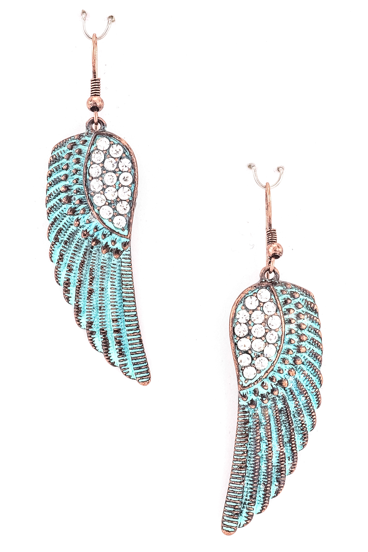 Crystal Angel Wing Earring - Earrings