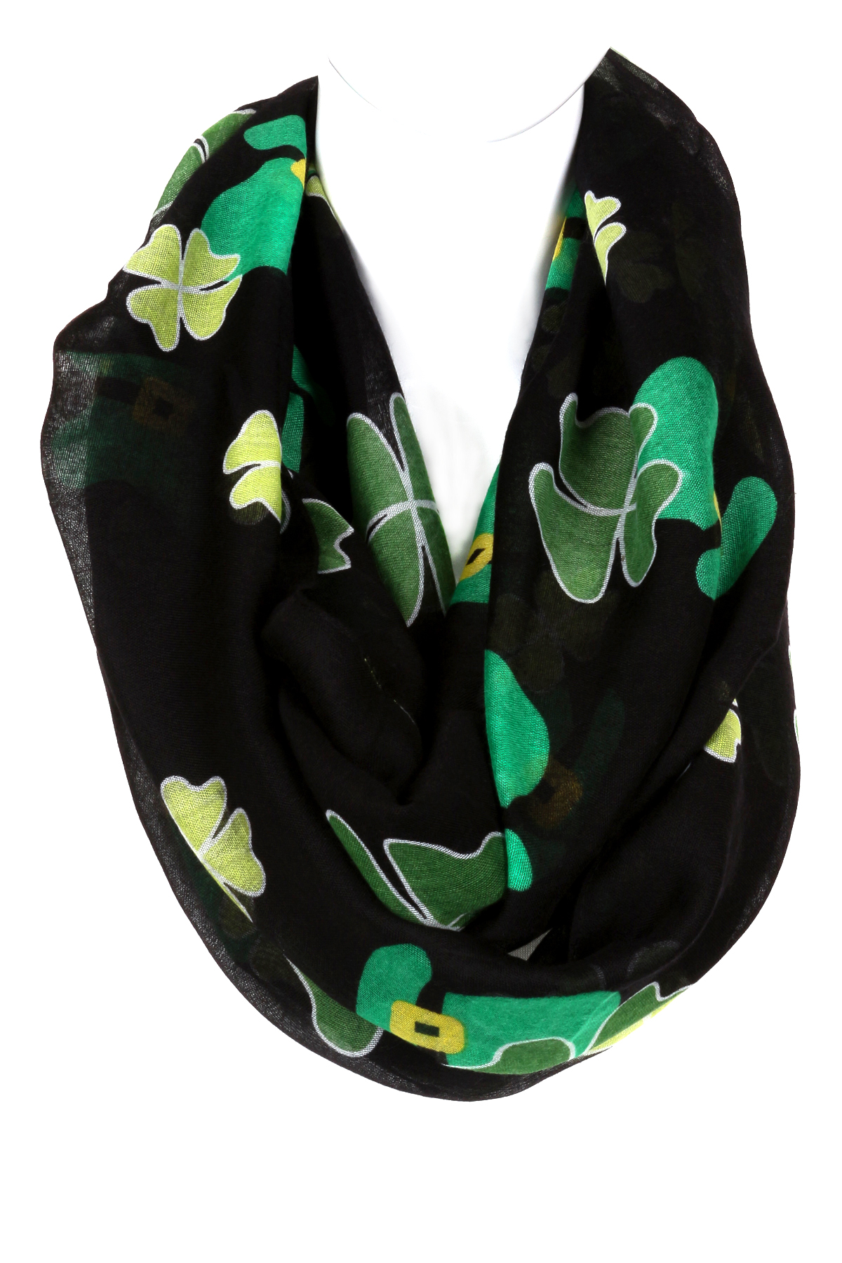 St. Patrick's Clover Infinity Scarf - Scarves