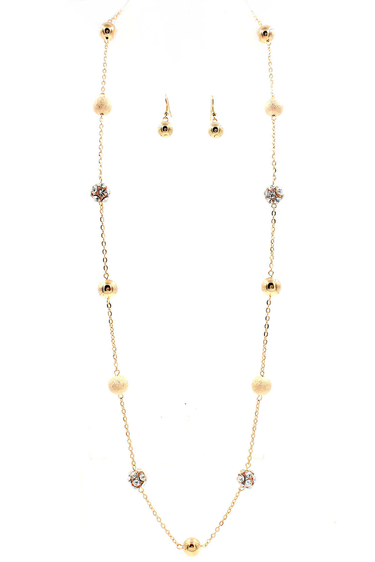 Linked Ball Necklace Set Necklaces