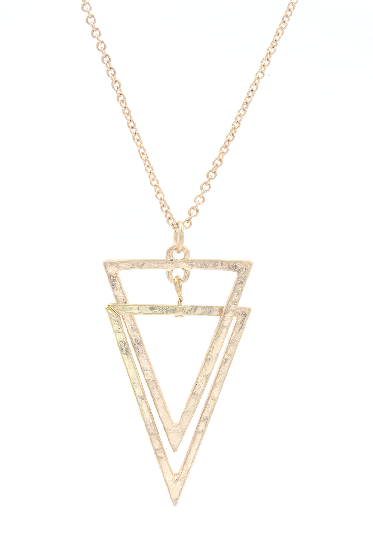 Interlinked Triangle Pendant Necklace - Necklaces
