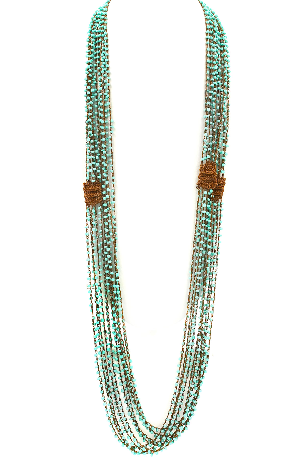 Layered Seed Bead Wrap Necklace - Necklaces