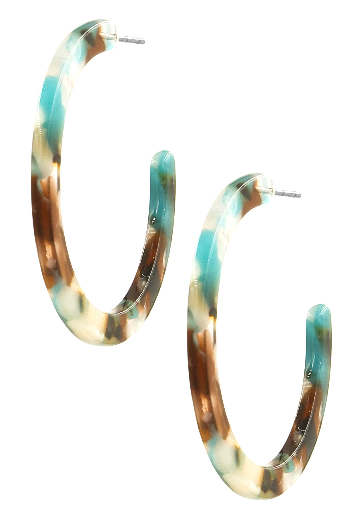 Resin Hoop Earrings