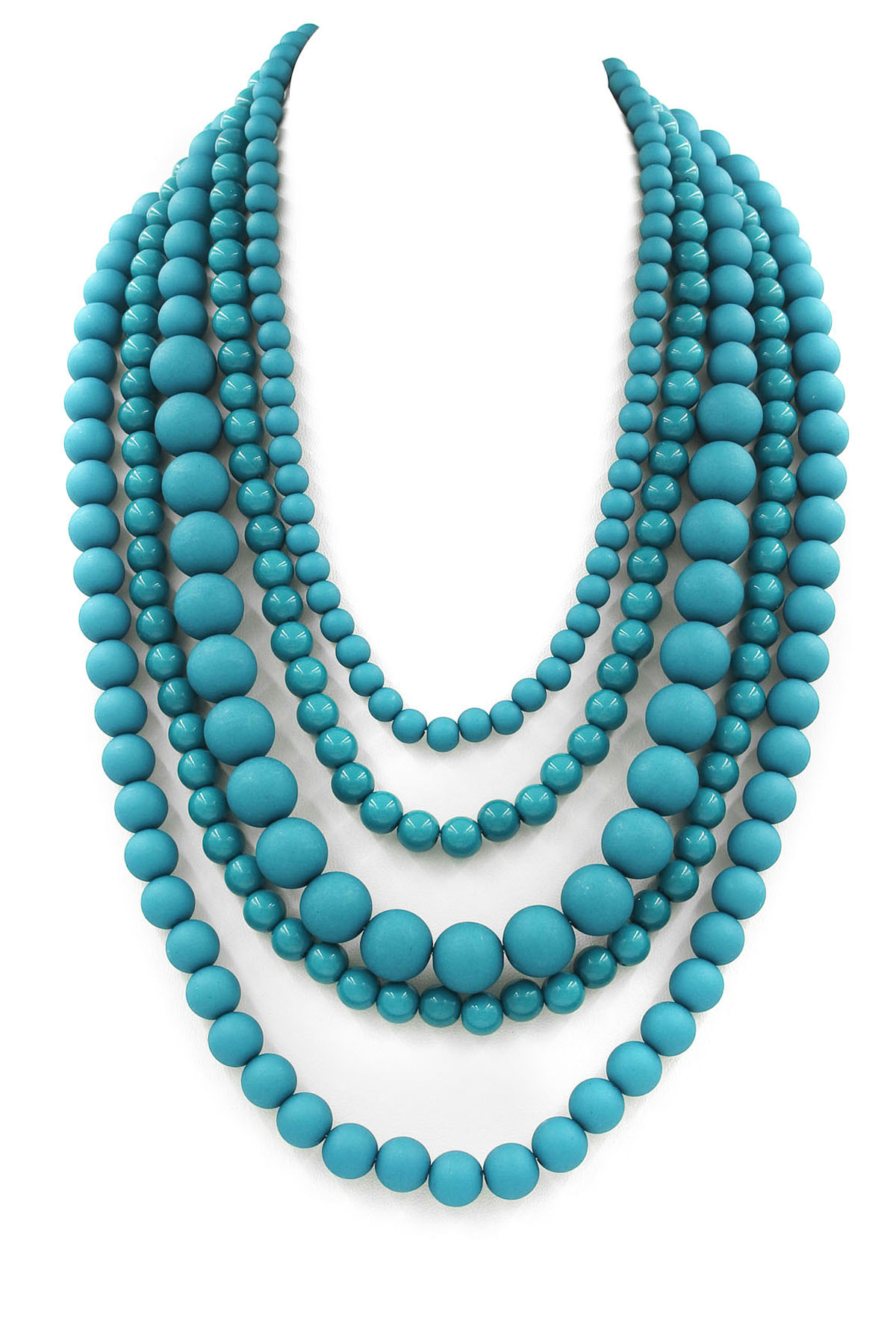 Layered Beaded Necklace - Necklaces