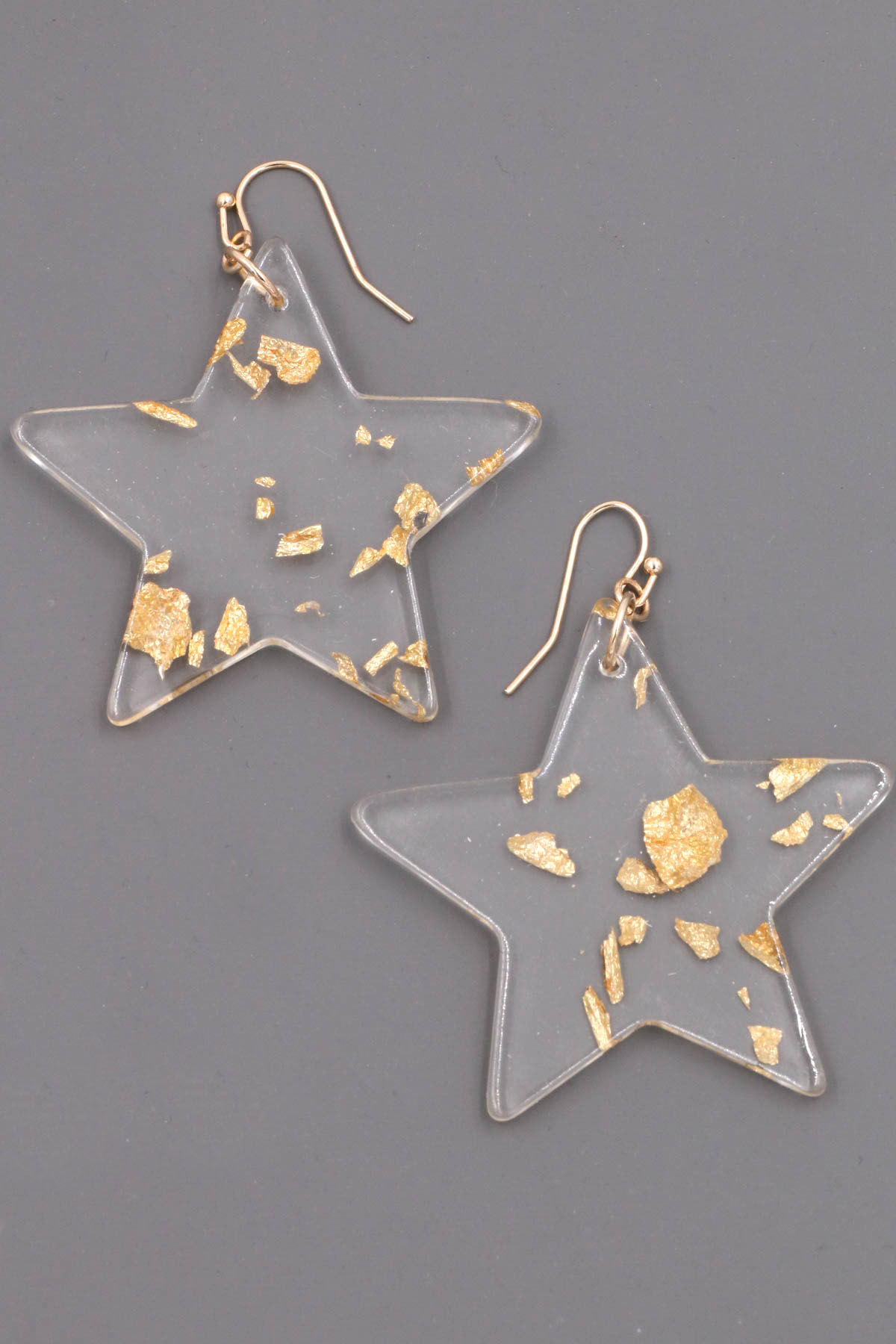 Star Metallic Foil Earrings
