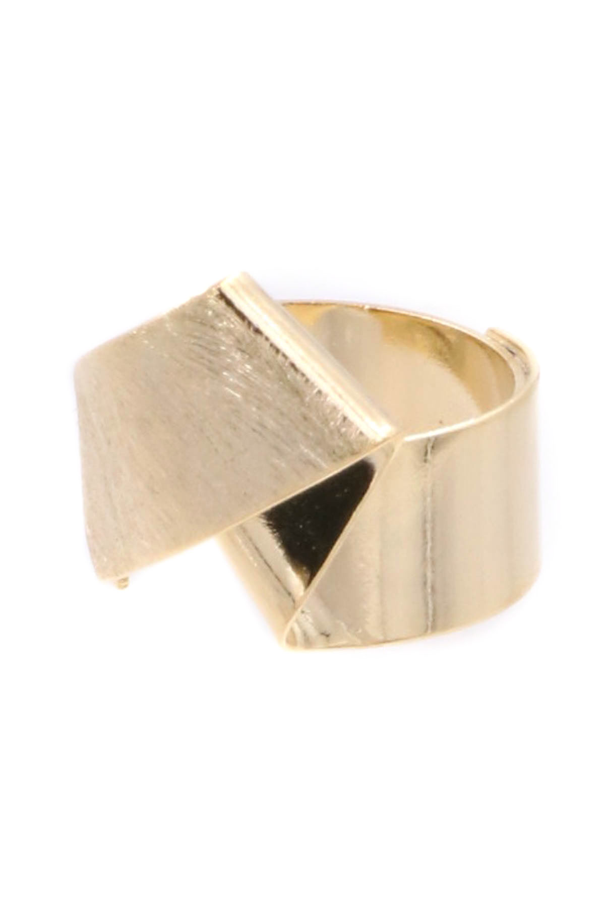 GOLD Fold Brass Ring - Rings