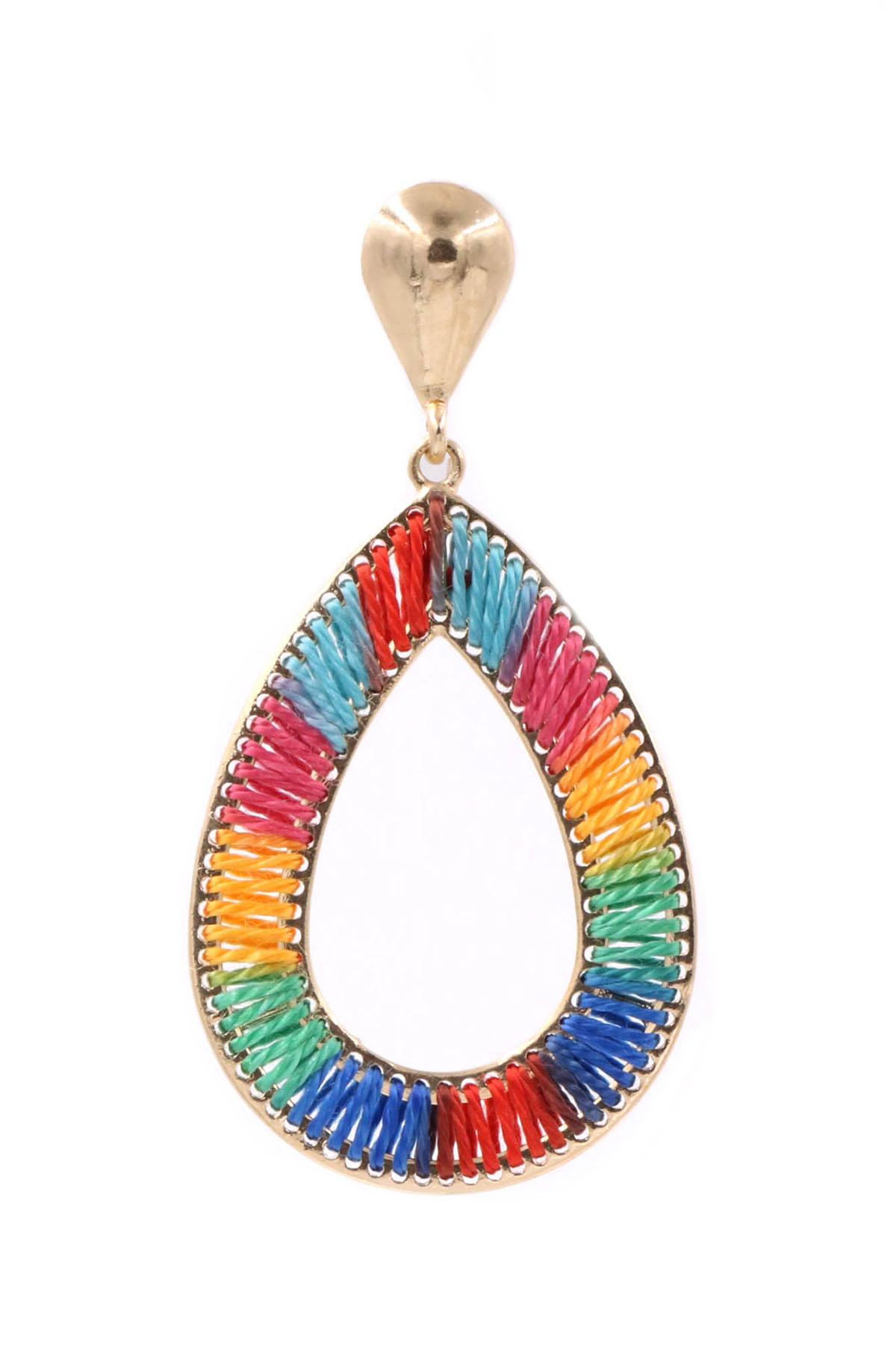 Thread Teardrop Earrings
