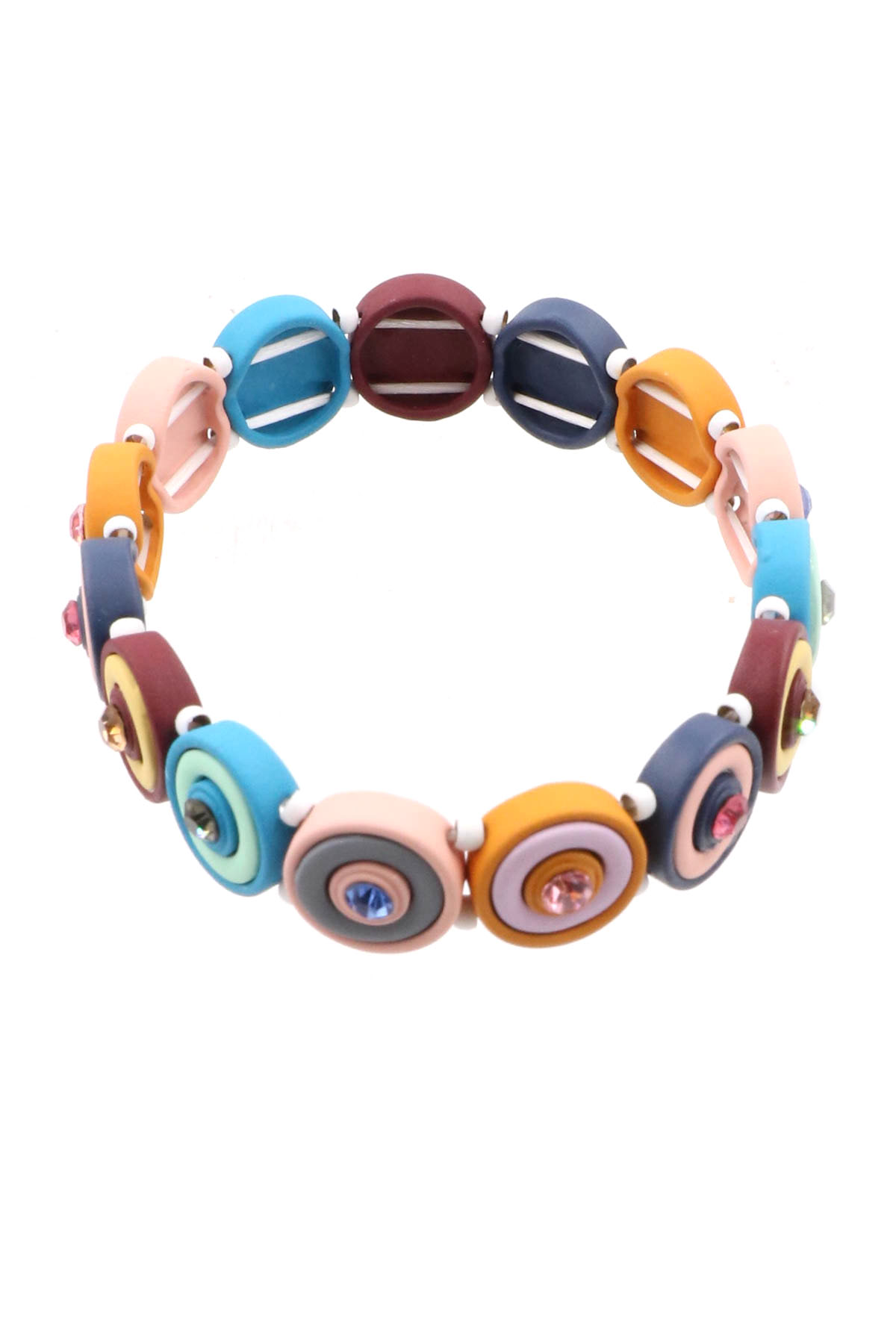 Metal Disc Stretch Bracelet Bracelets