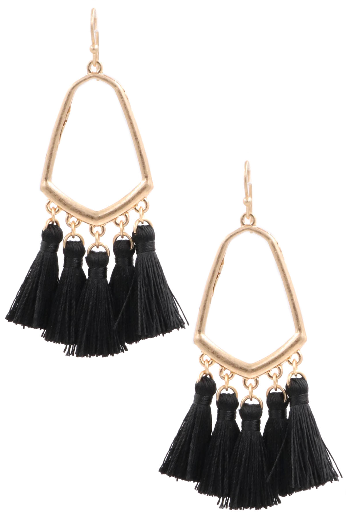 Cotton Tassel Fringe Earrings