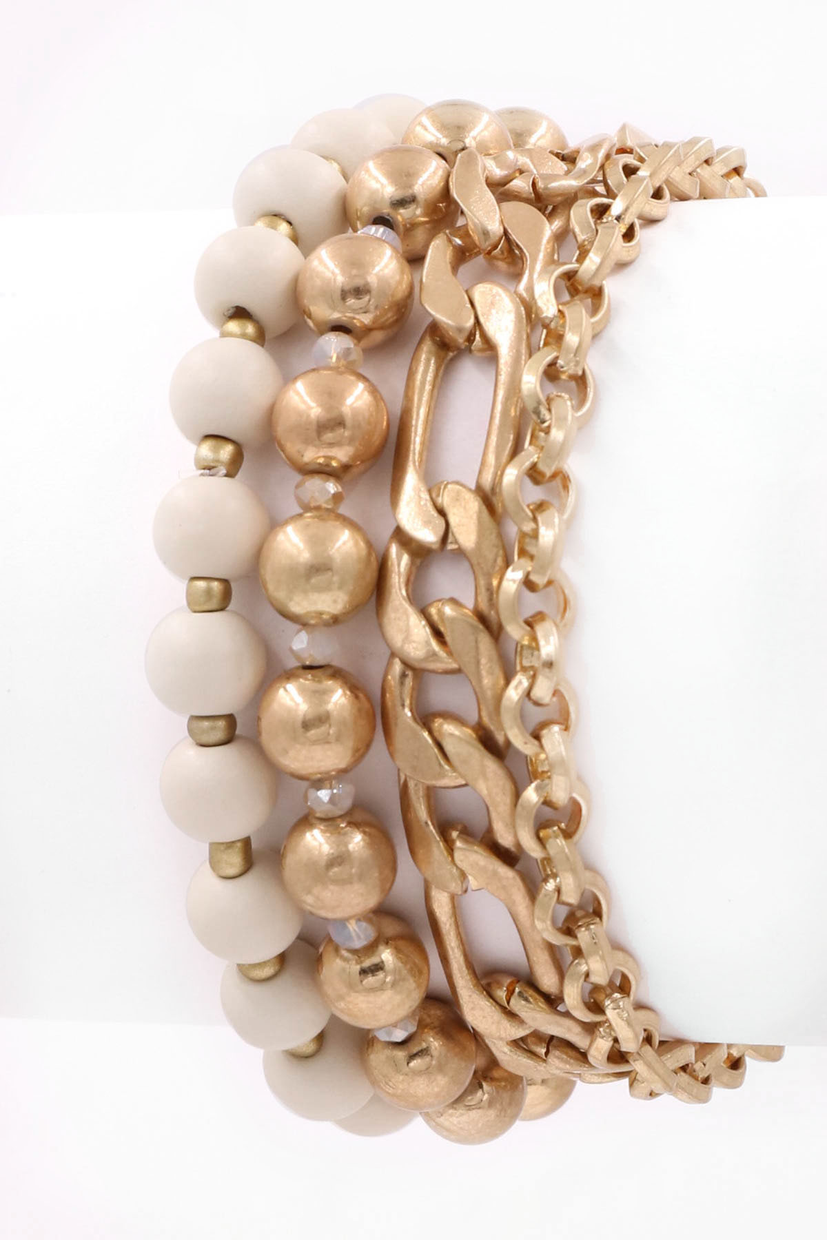 Nude Wood Bead Bracelet Bracelets