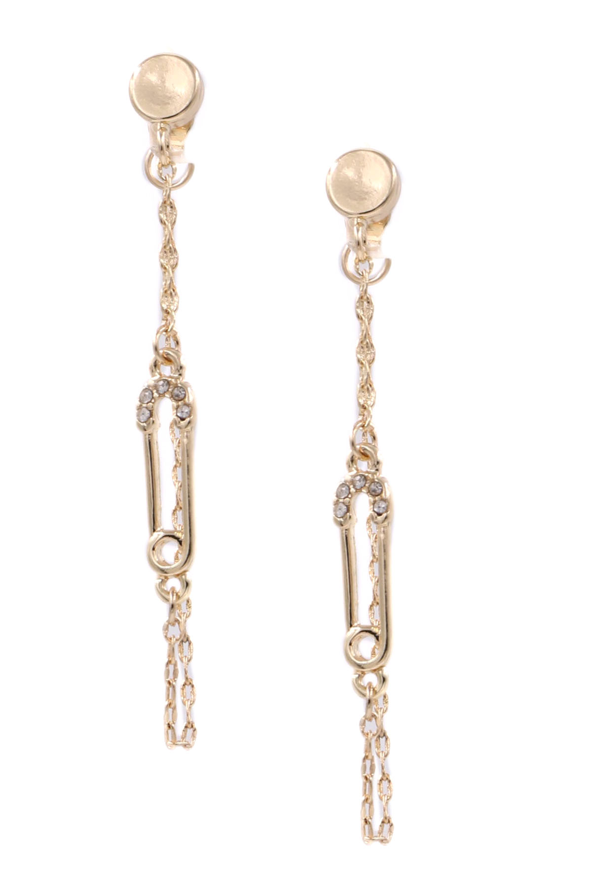 GOLD Safety Pin Earrings