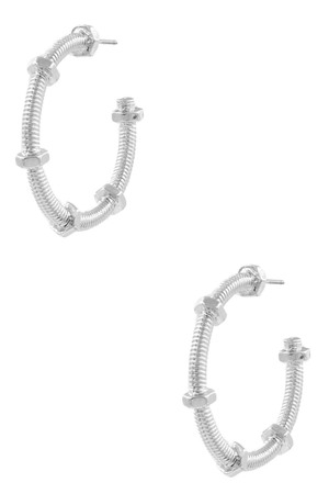 Metal Hoop Earrings