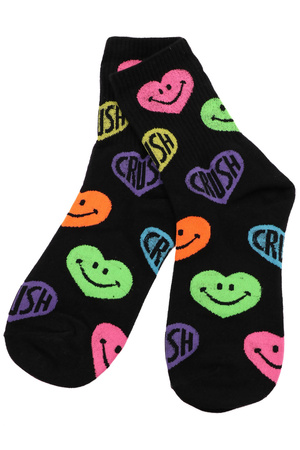 Crush Smiley Face Sock