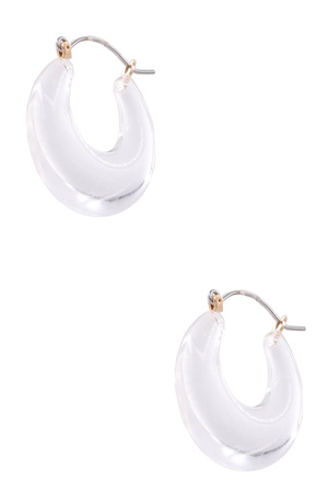 Acrylic Crescent Earrings