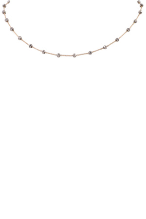 Faceted Bead Thin Necklace