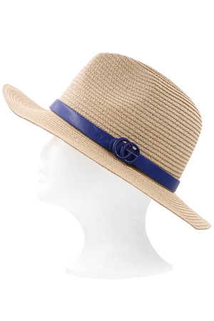 Painted Buckle Summer Panama Hat