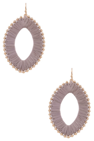 Paper Raffia Drop Earrings