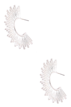 Sun Open Hoop Earrings