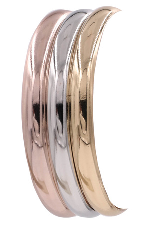 Metal Cruve Bangle Bracelet Set