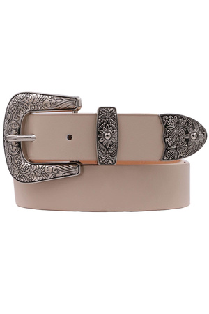 Sun Flora Faux Leather Western Vintage Belt