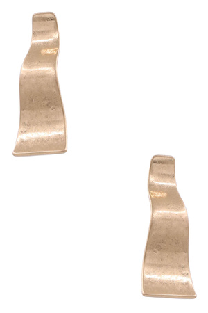 Metal Wave Bar Earrings