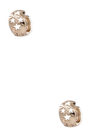 Metal Star Cut Out Earrings