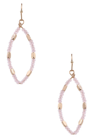 Faceted Bead Teardrop Earrings