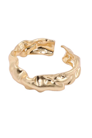 Bent Brass Opened Band Ring