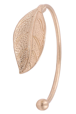 Metal Leaf Cuff Bracelet