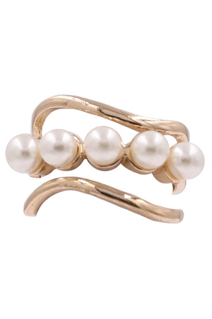 Layered Acrylic Pearl Ring