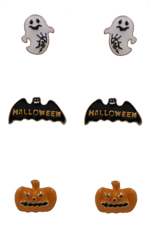 Spooky Season Halloween Earrings Set