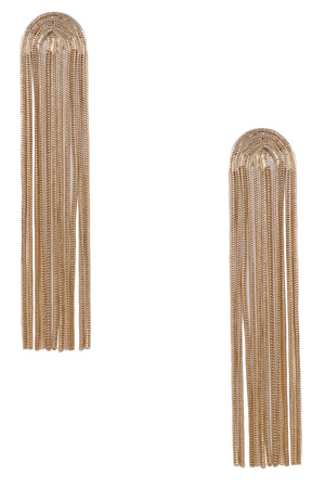 Metal Fringe Chandelier Earrings