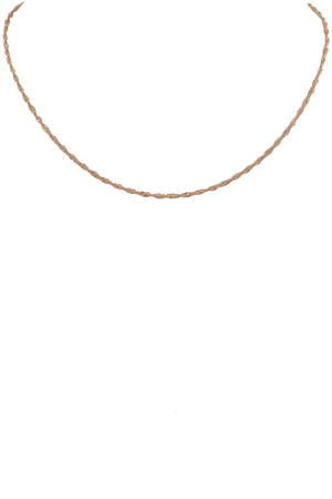 18K Gold Filled Rope Chain Necklace