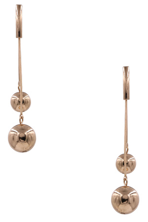 Metal Ball Drop Earrings