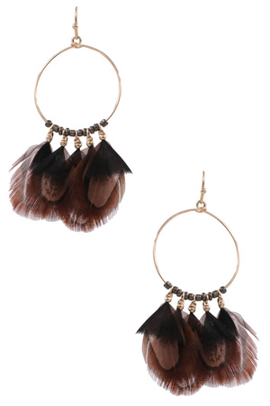 Feather Tassel Earrings