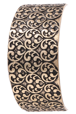 Metal Filigree Cuff Bracelet