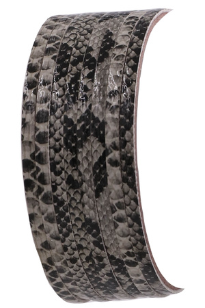 Faux Leather Snake Print Bracelet