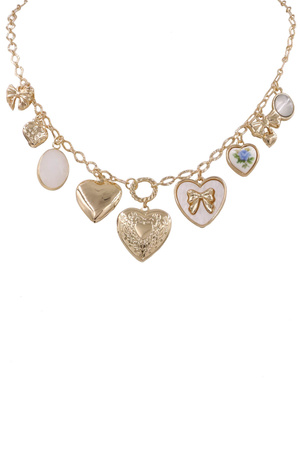 Metal Sweetheart Charm Necklace