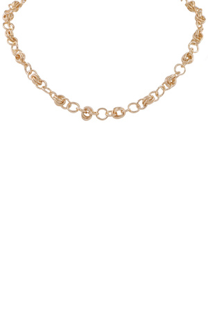 Metal Small Circle Linked Necklace