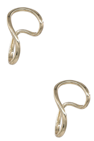 Metal Twisted Post Earrings